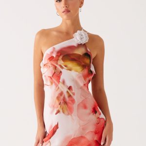 Kia Mini Dress - Peach Rose