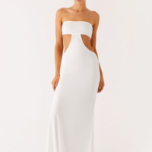 Kiss Me Cut Out Maxi - Ivory
