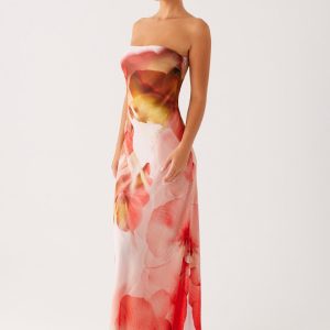 Kunis Maxi Dress - Peach Rose