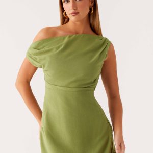 Lady Love Linen Mini Dress - Cactus