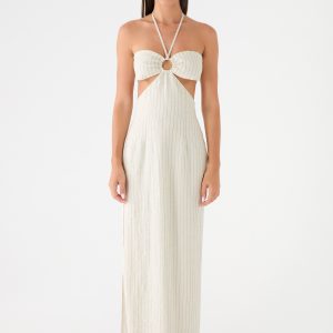 Laid Bare Maxi Dress - Desert Stripe