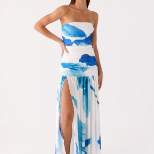 Laidee Maxi Dress - Cerulean Bloom