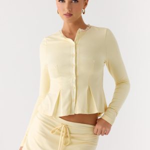 Landon Long Sleeve Top - Butter Yellow