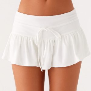 Landon Mini Skort - White
