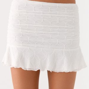 Lavena Mini Skirt - White