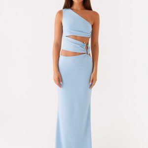 Laylani Cut Out Maxi Dress - Blue