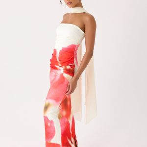 Libra Maxi Dress - Porcelain Rose
