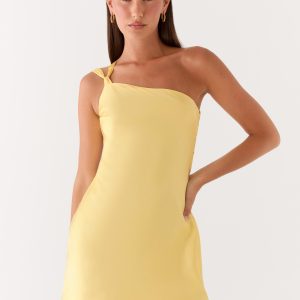 Lights Out Mini Dress - Yellow