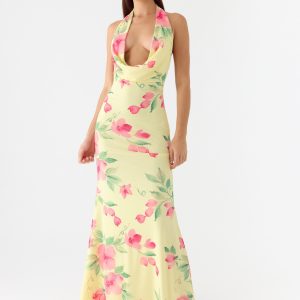 Like You Better Maxi Dress - Lemon Soleil