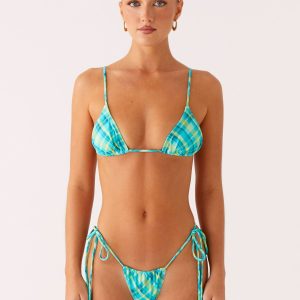 Lissy Bikini Bottoms - Green Check