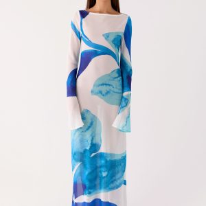 Lorde Maxi Dress - Cerulean Bloom