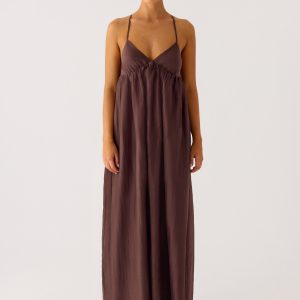 Losario Maxi Dress - Cool Chocolate