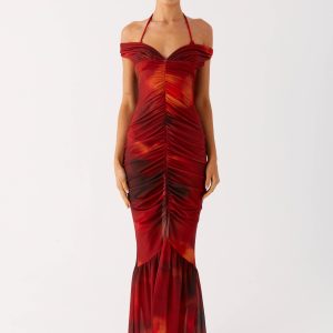 Love Me Not Maxi Dress - Scarlet Blur