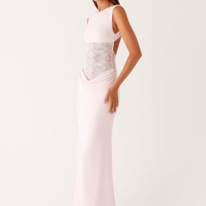 Love Tease Maxi Dress - Baby Pink