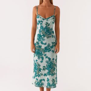 Love Song Midi Dress - Cloud Nine Floral