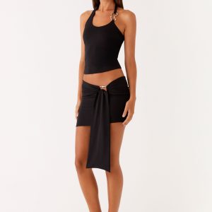 Lucent Mini Skirt - Black