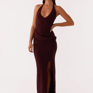Lucky You Knit Maxi Dress - Mulberry