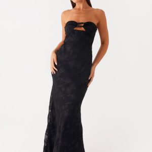 Lunar Maxi Dress - Black
