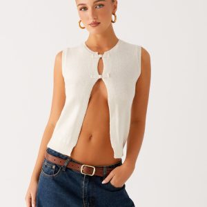 Maali Knit Top - White