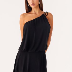 Makes Sense Mini Dress - Black