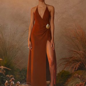 Marjoram Maxi Dress - Chocolate