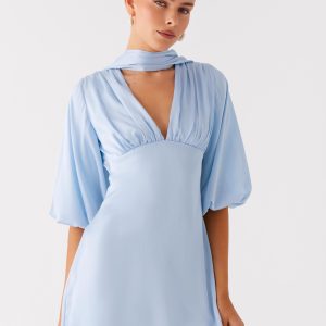 Mary Mini Dress - Blue