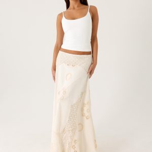 Marzia Maxi Skirt - Ivory