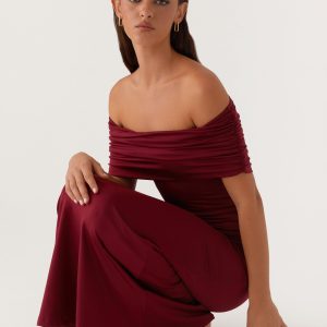 Maude Maxi Dress - Maroon