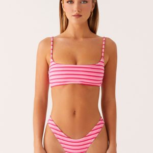 Mauritius Bikini Bottoms - Pink Stripe