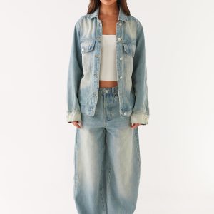 Maxwell Denim Jacket - Washed Blue