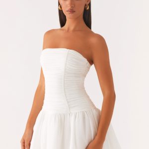 Meadow Dreams Mini Dress - White