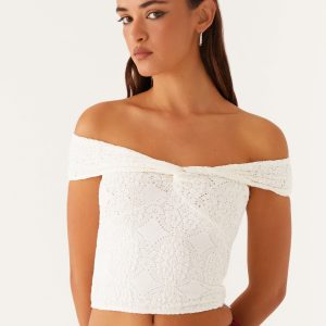 Meryll Twist Top - White