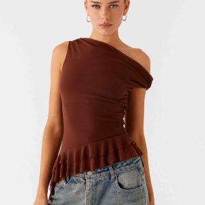 Mica Top - Chocolate