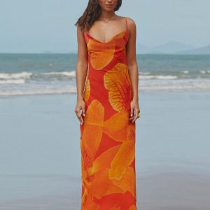 Midafternoon Maxi Dress - Serene Orange