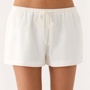 Millo Linen Shorts - Ivory