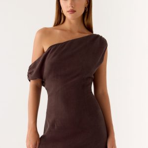 Mischa Mini Dress - Chocolate Drizzle
