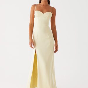 Miss Bloom Maxi Dress - Lemon