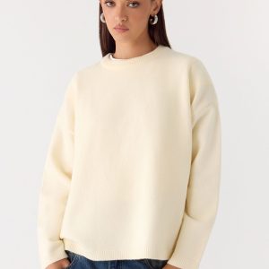 Miyuki Knit Sweater - Cream