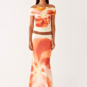 Moka Maxi Skirt - Mimosa Blossom