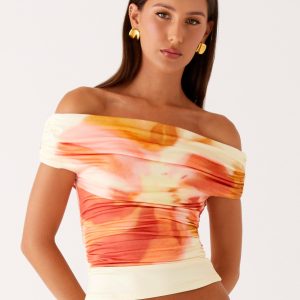 Moka Off Shoulder Top - Mimosa Blossom