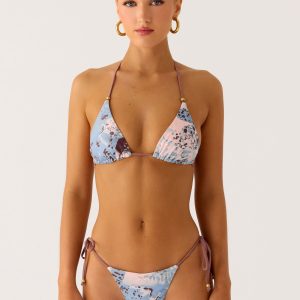Mommae Bikini Bottoms - Aqua Blur