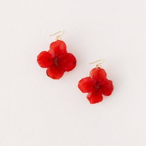 Mona Earrings - Red