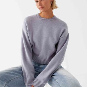 Monika Oversized Jumper - Blue