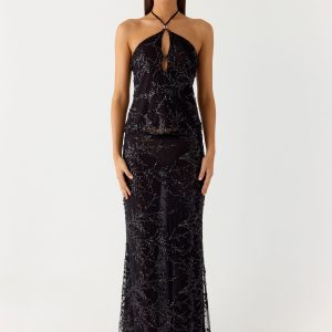 Moodlight Maxi Skirt - Black