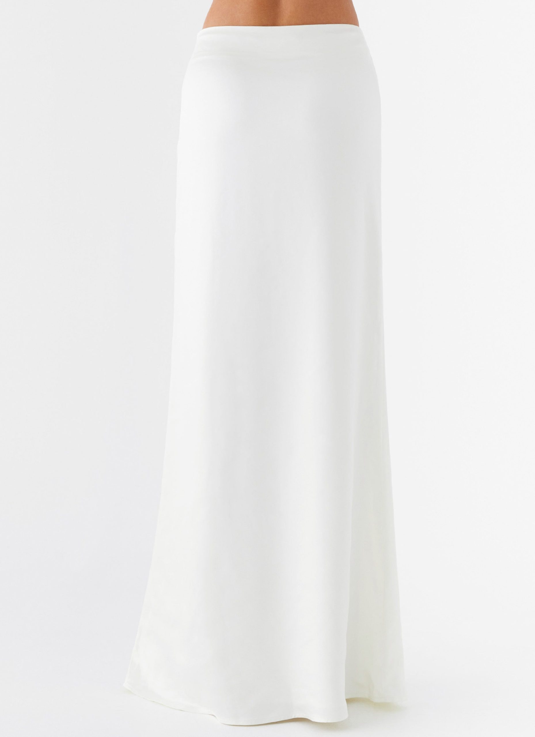 Morgan Low Rise Maxi Skirt - Ivory - Image 5