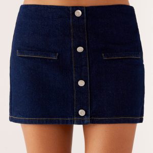 Morrison Denim Mini Skirt - Indigo