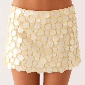 Movie Star Mini Skirt - Yellow