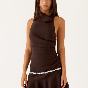 Natabelle Mini Dress - Chocolate