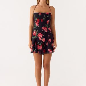 Nikyta Micro Mini Dress - Midnight Bloom