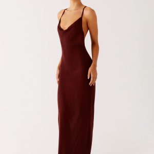 Nomad Muse Maxi Dress - Chocolate